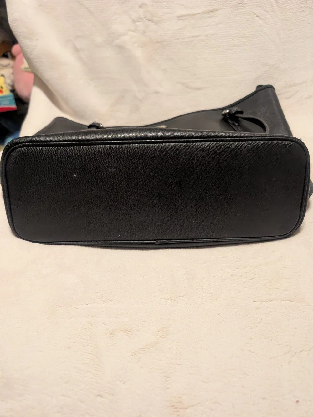 Genuine COACH Classic Black Leather Tote Bag